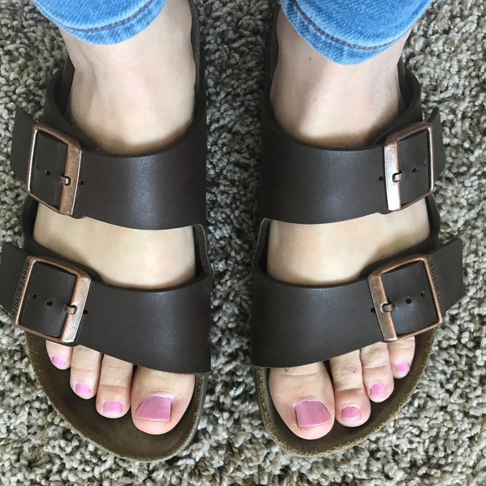 Arizona Brown Birko-Flor Birkenstocks